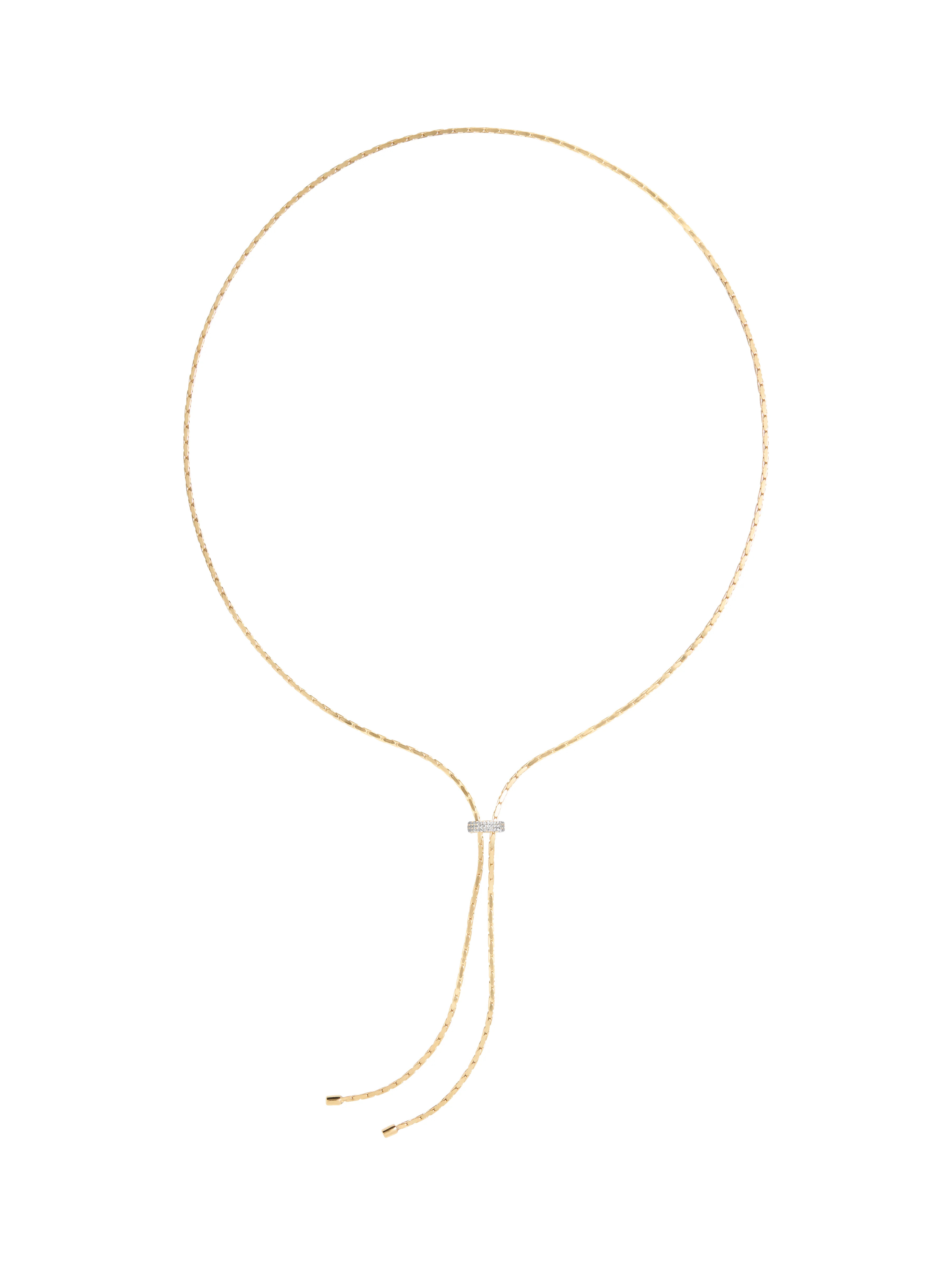 LINNEA LARIAT NECKLACE IN MOISSANITE | Dorsey