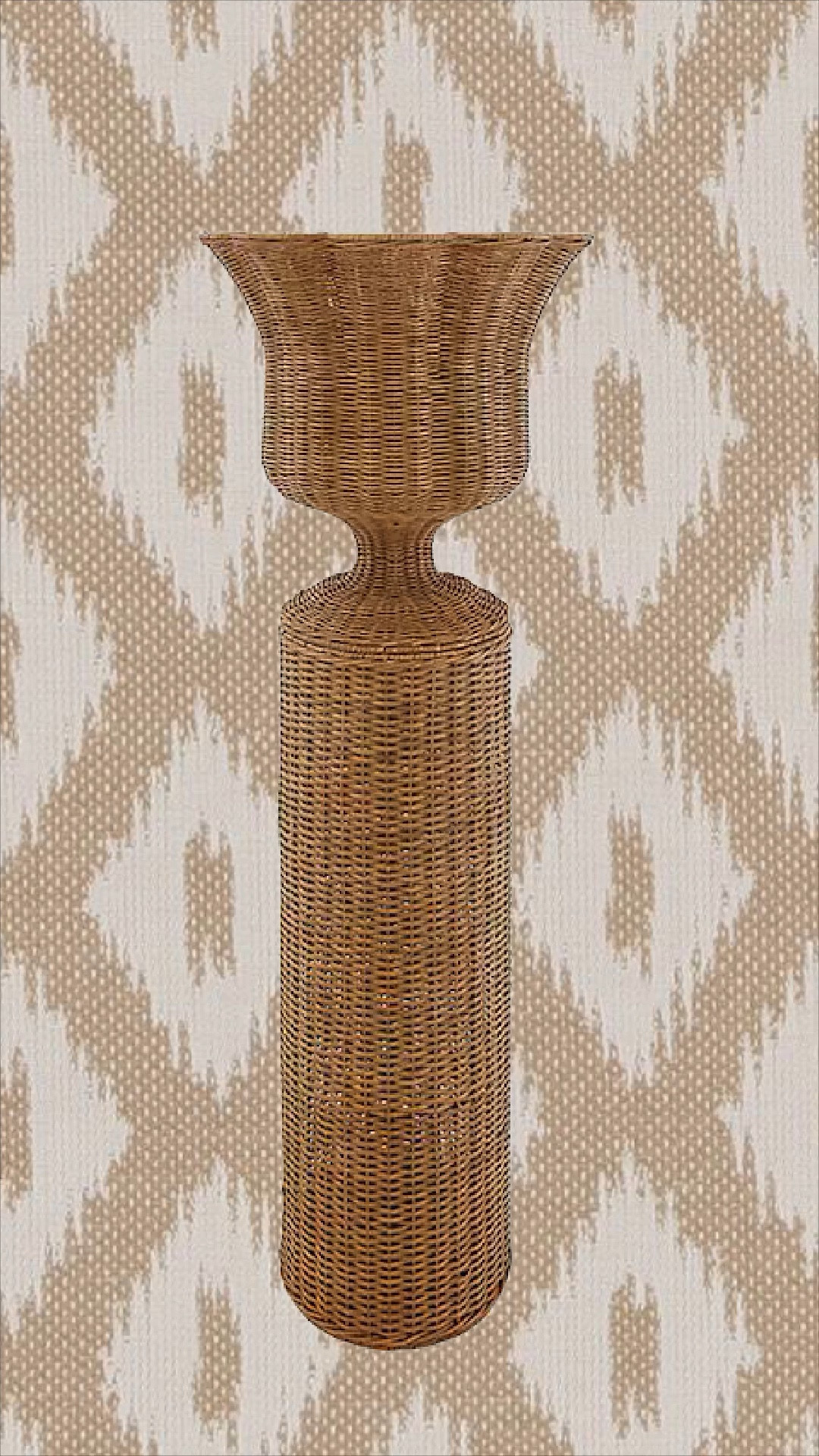 Wicker urn and pedestal! 

#LTKHome