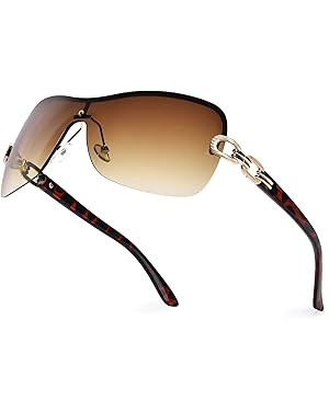 OPTOFENDY Y2K Sunglasses for Women Men, Trendy Sunglasses Men Women | Amazon (US)