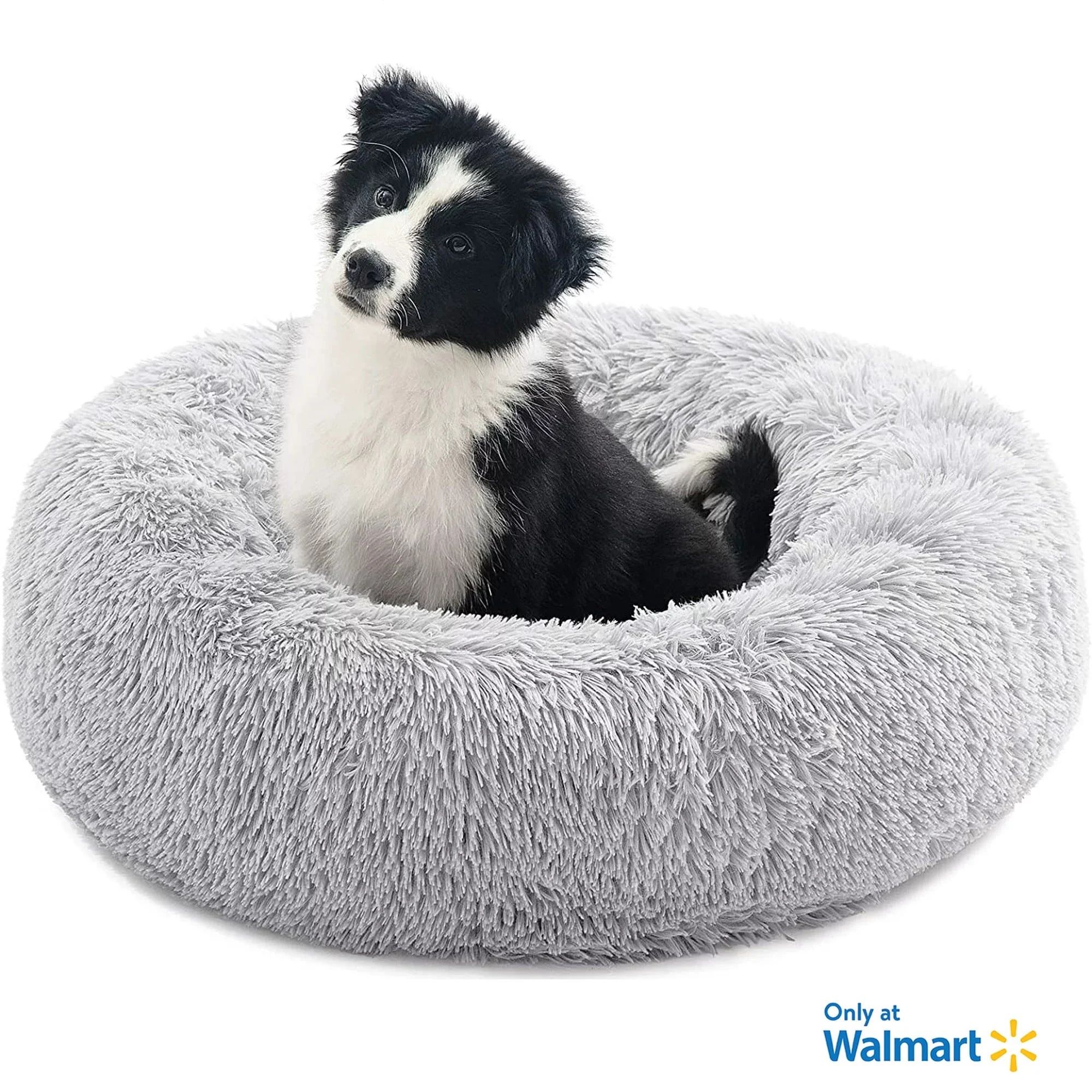 Nisrada Calming Donut Dog Bed Anti-Anxiety, Self Warming, Cozy Soft Plush Round Pet Bed, Ideal fo... | Walmart (US)