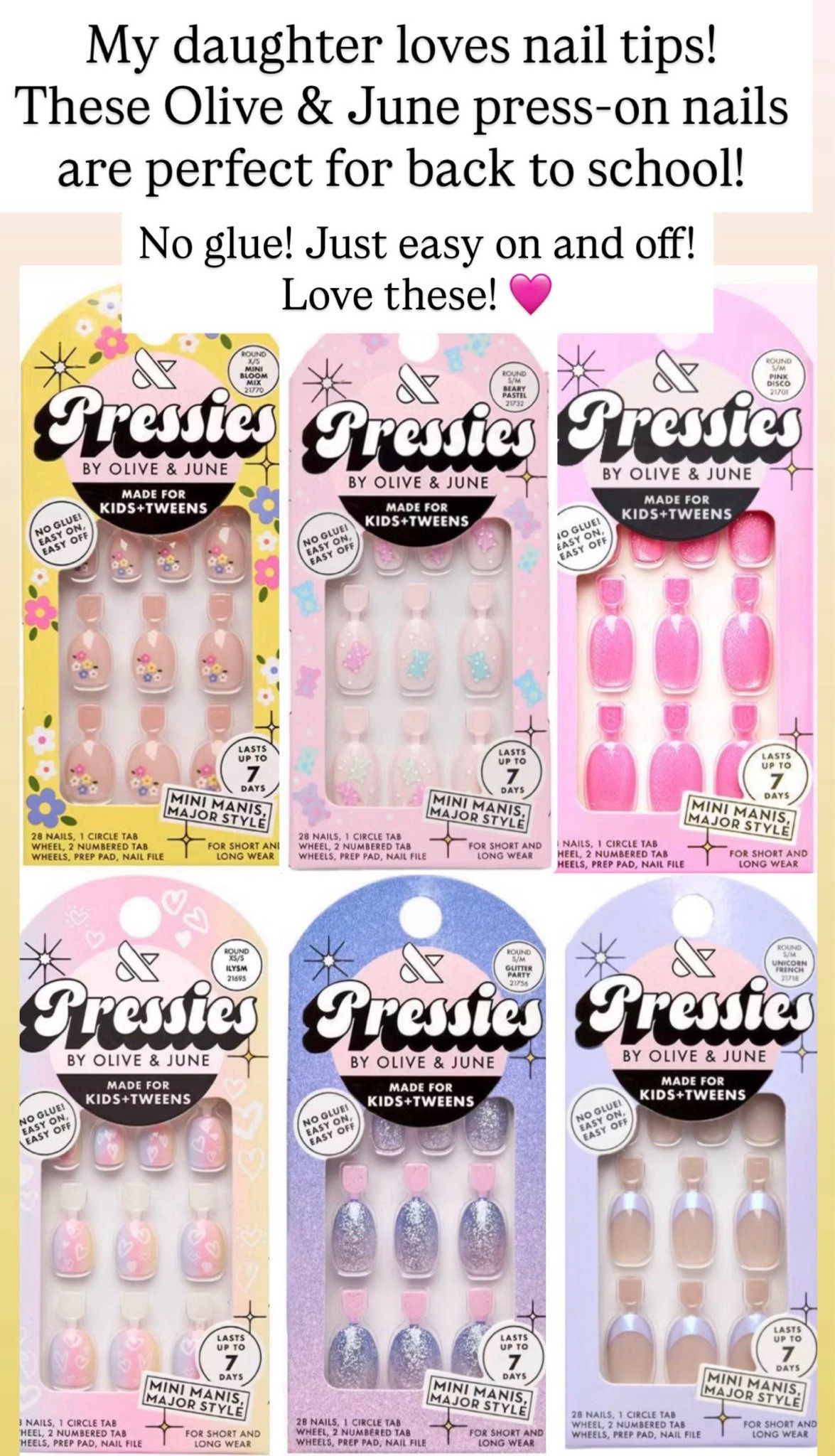 Olive and June press on nails for back to school

#LTKBeauty