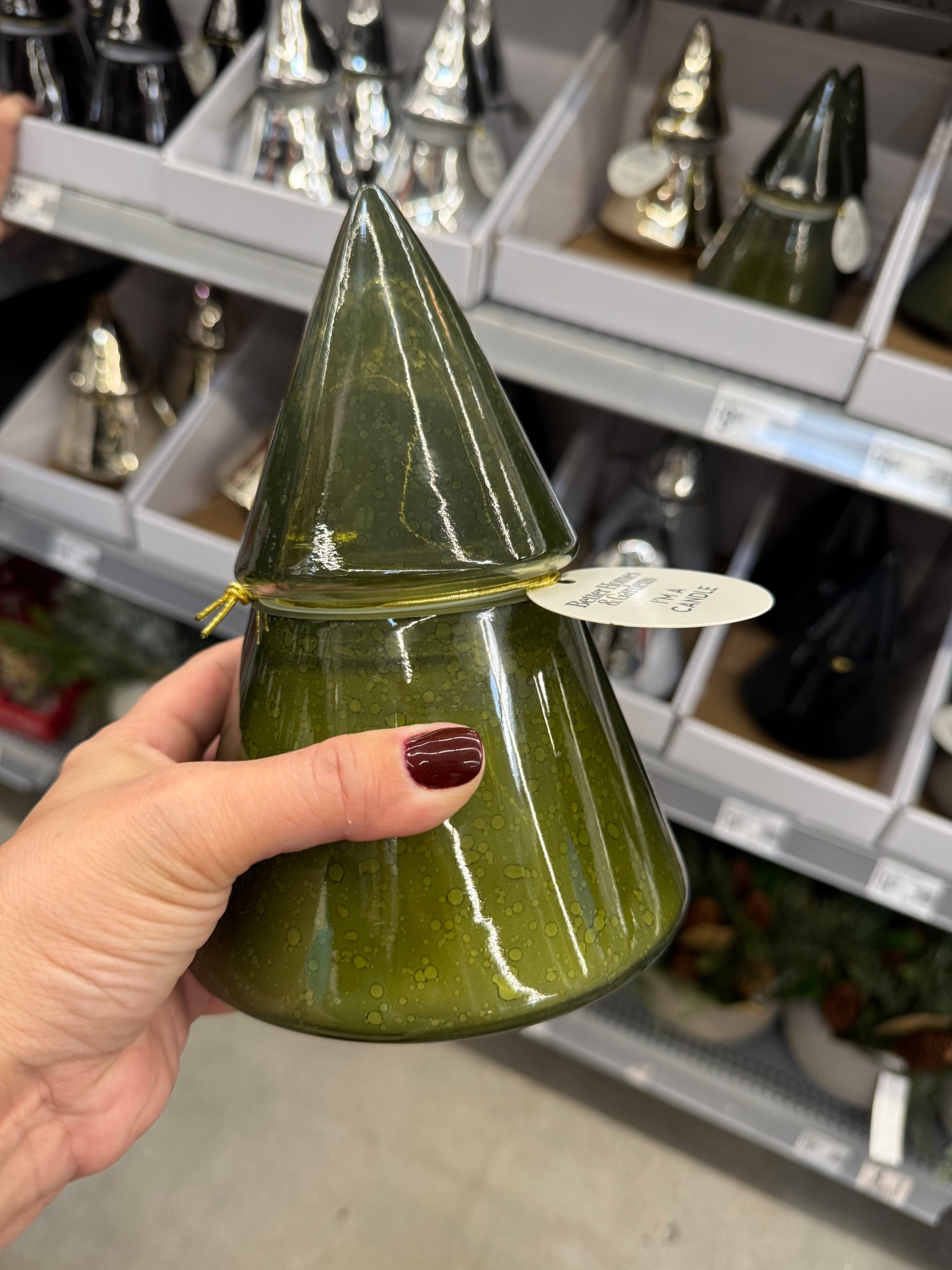 Christmas tree candle 