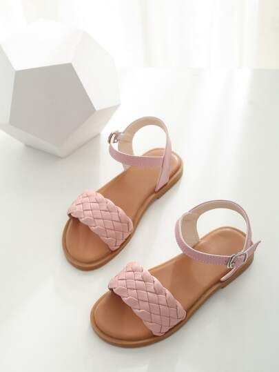 Toddler Girls Braided Design Strappy Sandals | SHEIN