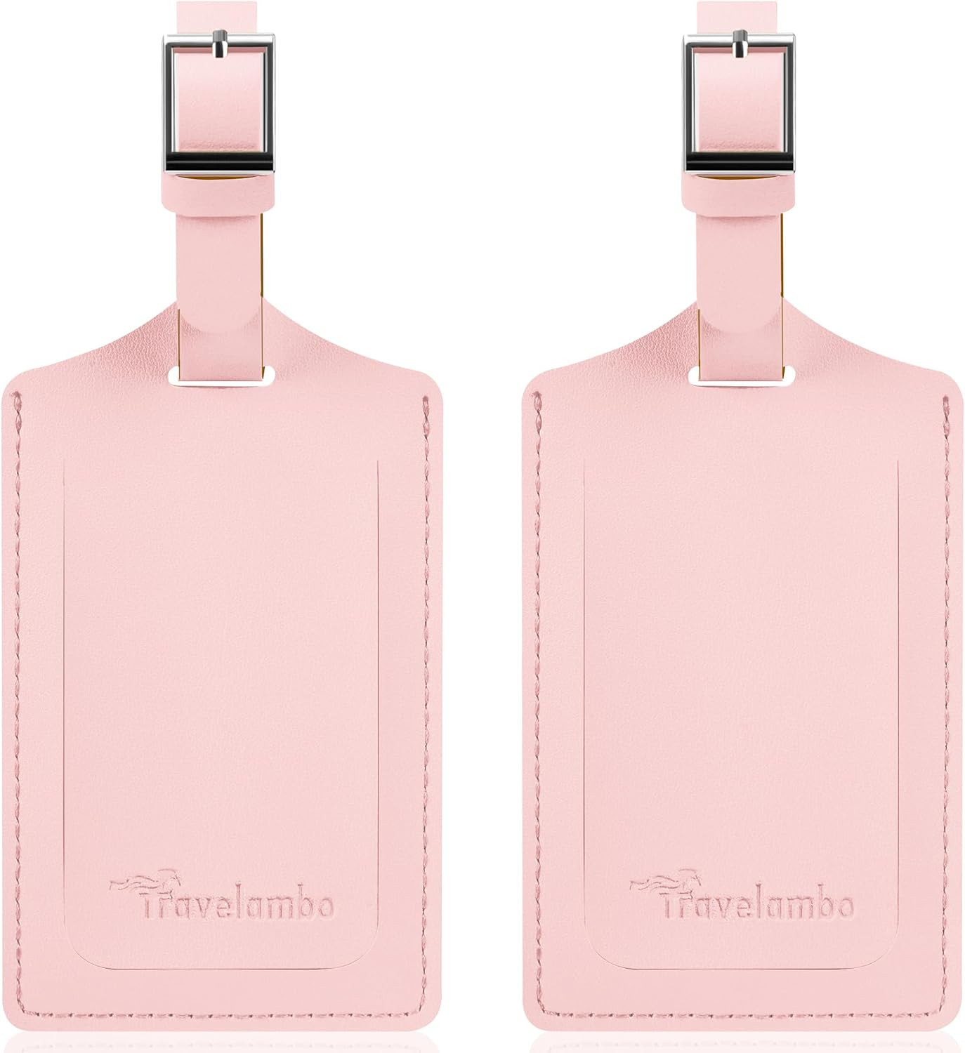 Travelambo 2 Pack Luggage Tags for Suitcases Airplane Travel Essentials | Amazon (US)