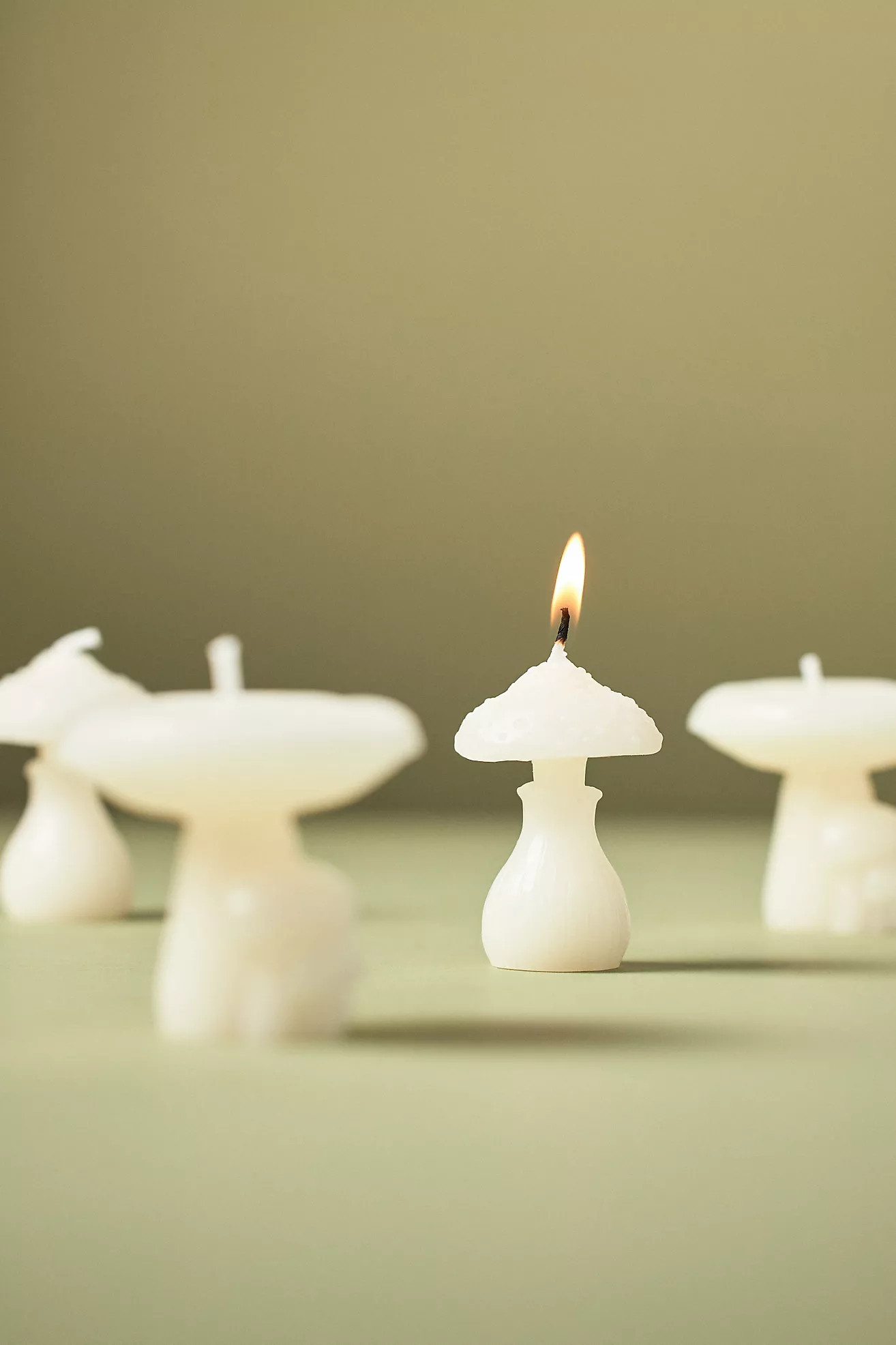 Mushroom-Shaped Candles, Set of 4 | Anthropologie (US)