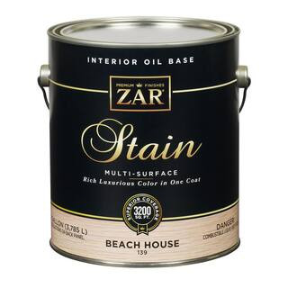 ZAR 1 gal. Semi-Transparent 139 Beach House Oil-Based Multi-Surface Interior Wood Stain 13913 | The Home Depot