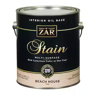 ZAR 1 gal. Semi-Transparent 139 Beach House Oil-Based Multi-Surface Interior Wood Stain 13913 | The Home Depot