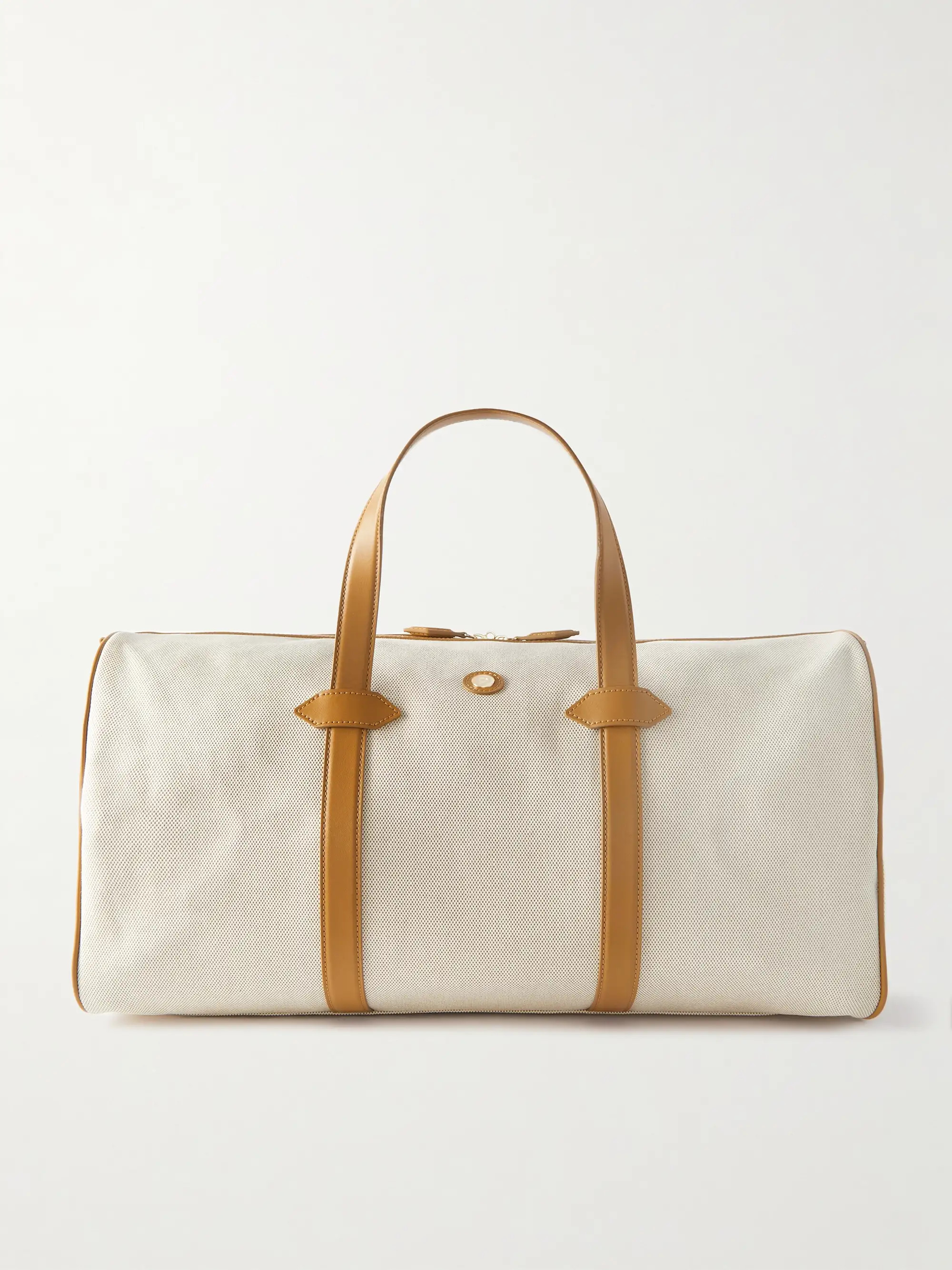 PARAVEL+ NET SUSTAIN Main Line vegan leather-trimmed recycled-canvas duffle bag | NET-A-PORTER (UK & EU)