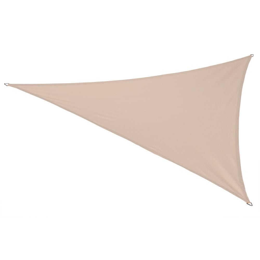 Coolaroo Coolhaven 12 ft. x 12 ft. Sahara Triangle Shade Sail, Red | The Home Depot