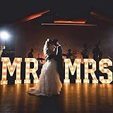 CUSTOM Large marquee lights, mr & mrs letter lights, Decor sign lights, Large Marquee Letter lights, | Amazon (US)