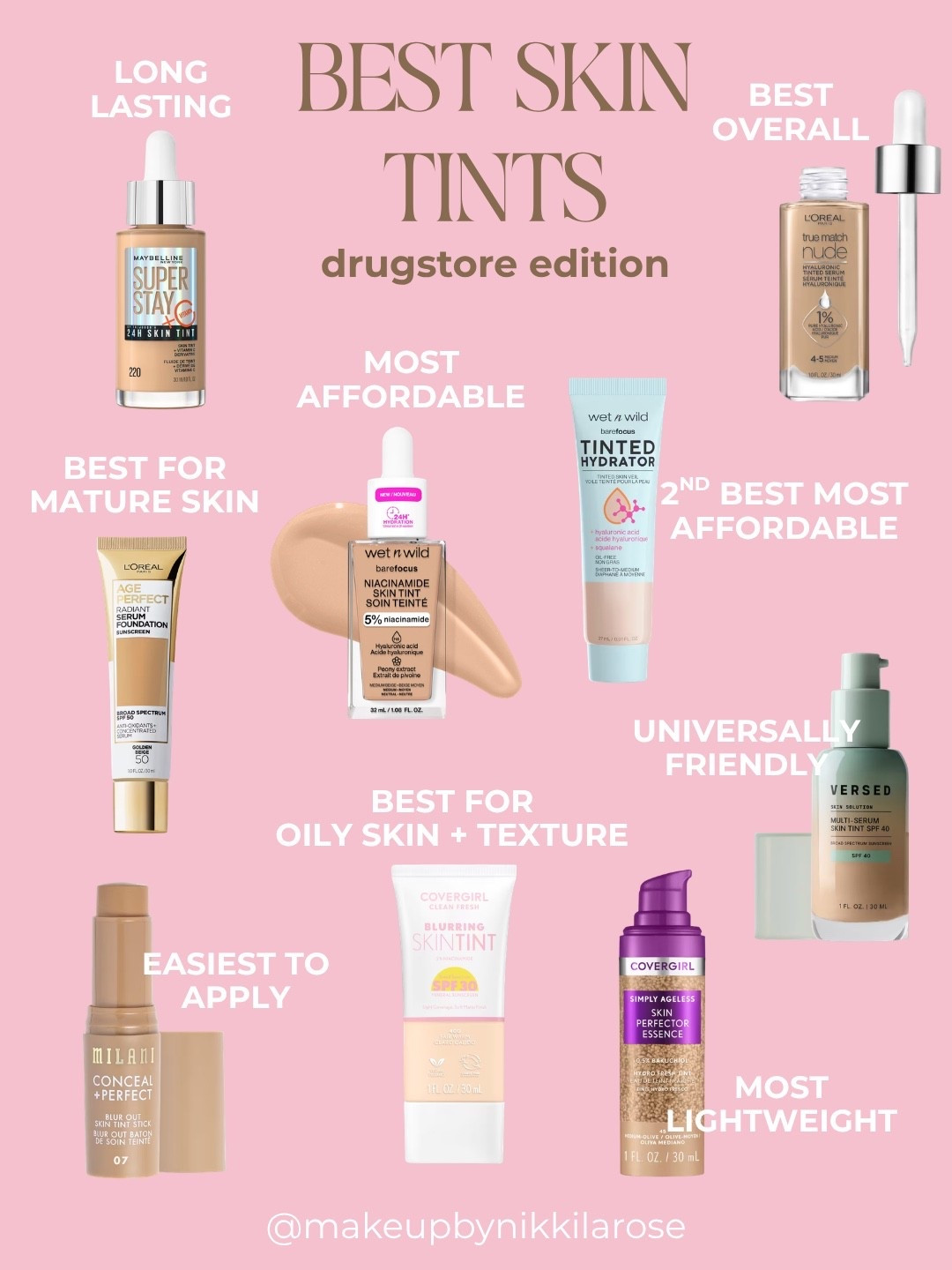 the very best skin tints at the drugstore 😍

#LTKBeauty