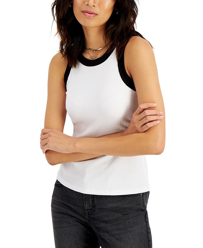 INC International Concepts Colorblocked Tank Top, Created for Macy's & Reviews - Tops - Women - M... | Macys (US)