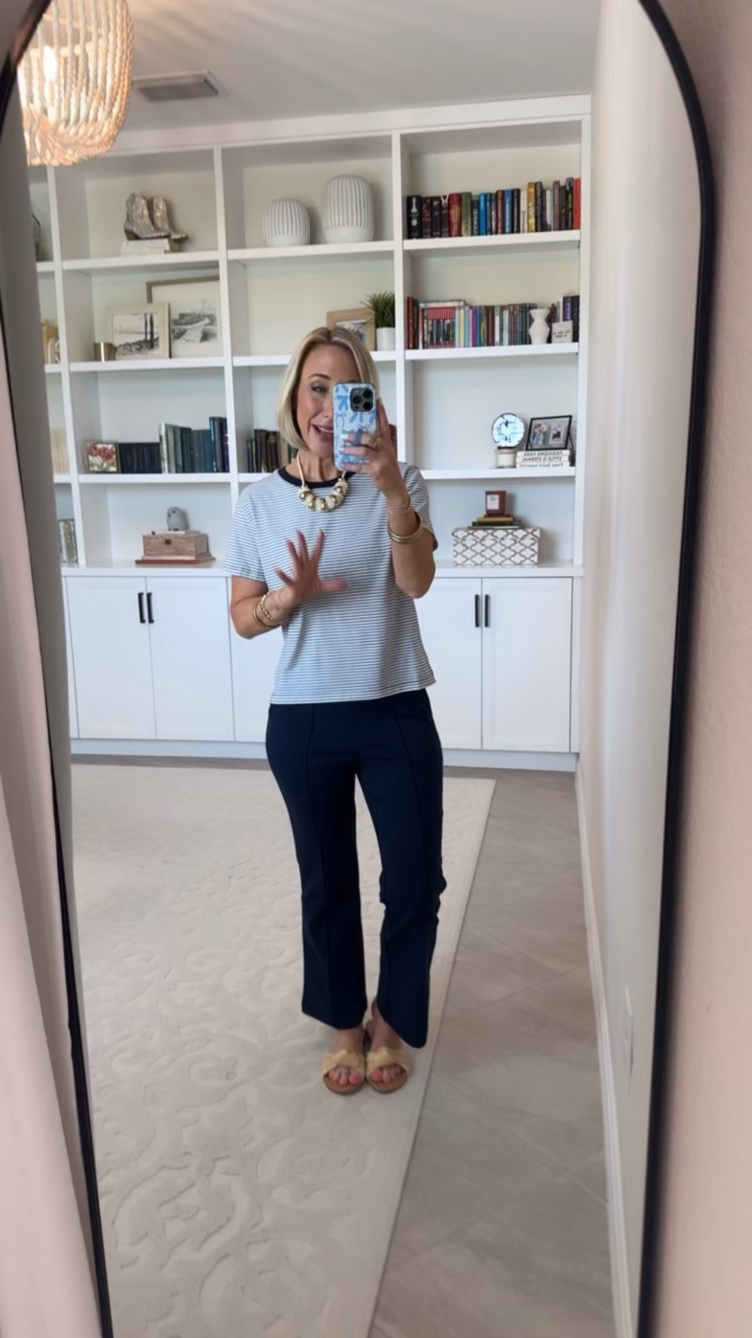 Walmart - best basics + fun finds @walmartstyle #walmartpartner #walmartstyle. Cropped Flare Pants - size XS. $18.98. 2 colors. Cotton Cropped Boxy Tee w/ Short Sleeves - size XS. $10. 13 colors. * Goldtone Cord Cream Swirl Resin Bead Necklace - $9.92. * Knot Slide Sandals - TTS. $24.98. 2 colors. * 18k Yellow Gold Plated 20mm Hoop Earrings with Swarovski Crystals - Now $17.99 (Was $129.00!)

#LTKWorkwear#LTKOver40#LTKSeasonal 

 