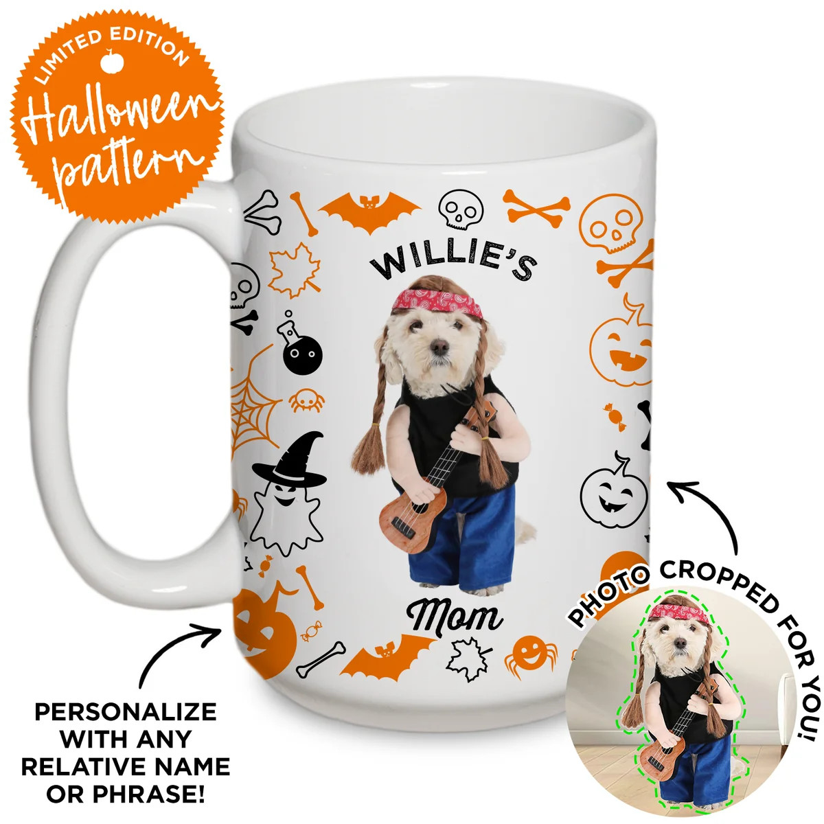 Personalized Pet Halloween Mug | Type League Press