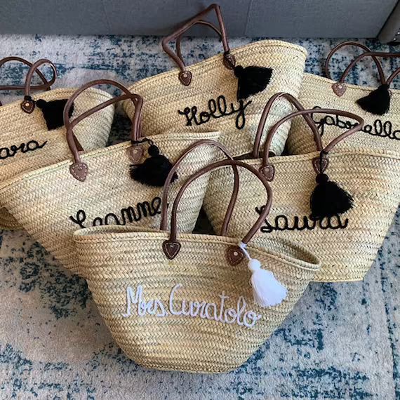 60%off Customized Straw Bags Personalized WEDDING GUEST GIFT | Etsy | Etsy (US)