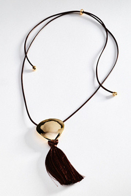 Metal Tassel Pendant Necklace | Anthropologie (US)