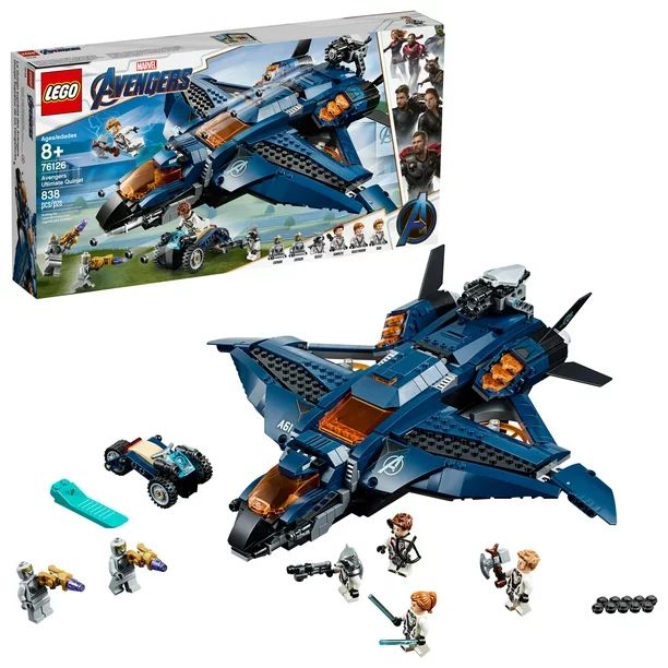 LEGO Marvel Avengers Ultimate Quinjet 76126 Superhero Jet Toy | Walmart (US)