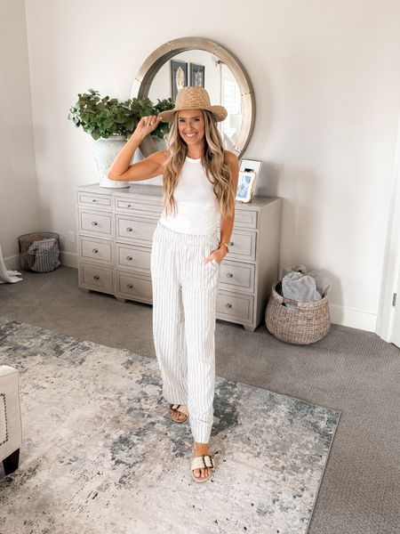 These are going to sell out FAST! The pull on linen pants come in 2 colors are only $19.98; perfect for a casual outfit or over swimwear! The shorts come in 4 colors are only $12.98. The hat is $12.97 and the slides are on sale for $24.99 (hundreds of you have already bought them and love them!!)

The pants and shorts both run true to size; I’m wearing a medium for reference! I wanted them to be slight looser so they would be comfortable for when I wear them over swimwear.

You do NOT need to spend a lot of money to look and feel INCREDIBLE!

I’m here to help the budget conscious get the luxury lifestyle.

Spring Fashion / Spring Outfit  / Walmart Fashion / Winter Outfit / Affordable / Budget / Women's Casual Outfit / Classic Style / Dress Outfit / Date Night / Elevated Style / Dress Up or Down / Summer Outfit / Spring Break Outfit / Beach Vacation / Swimwear / Travel

#LTKfindsunder50 #LTKtravel #LTKswim