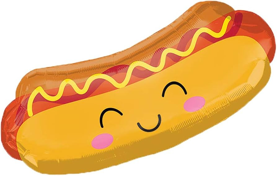 Adorable Hot Dog 33" Foil Summer Party Balloon | Amazon (US)