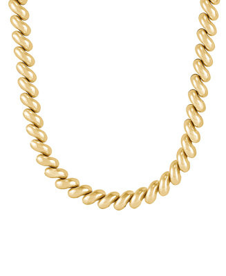 Macy'sHollow San Marco Chain 16" Collar Necklace in 18k Gold-Plated Sterling Silver 5 (1) | Macy's
