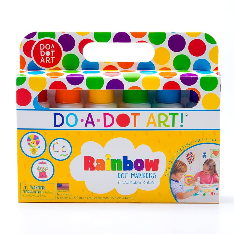 Do A Dot Art! Markers 6-Pack Rainbow Washable Paint Markers, The Original Dot Marker, Activity Cr... | Amazon (US)