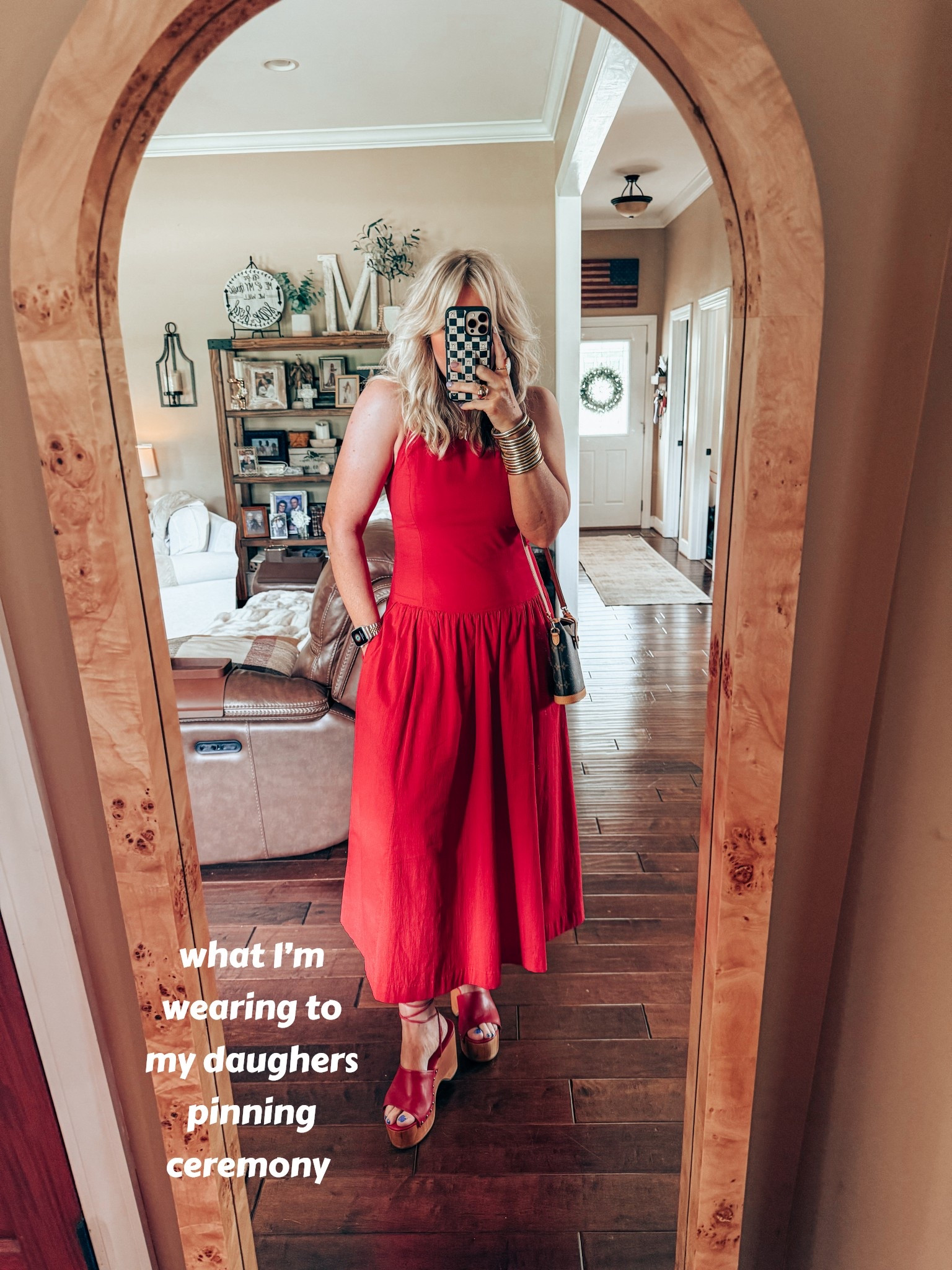 What wearing to my daughters pinning ceremony. My dress is a size M and my sandals run true to size  

#LTKShoeCrush #LTKStyleTip #LTKOver40