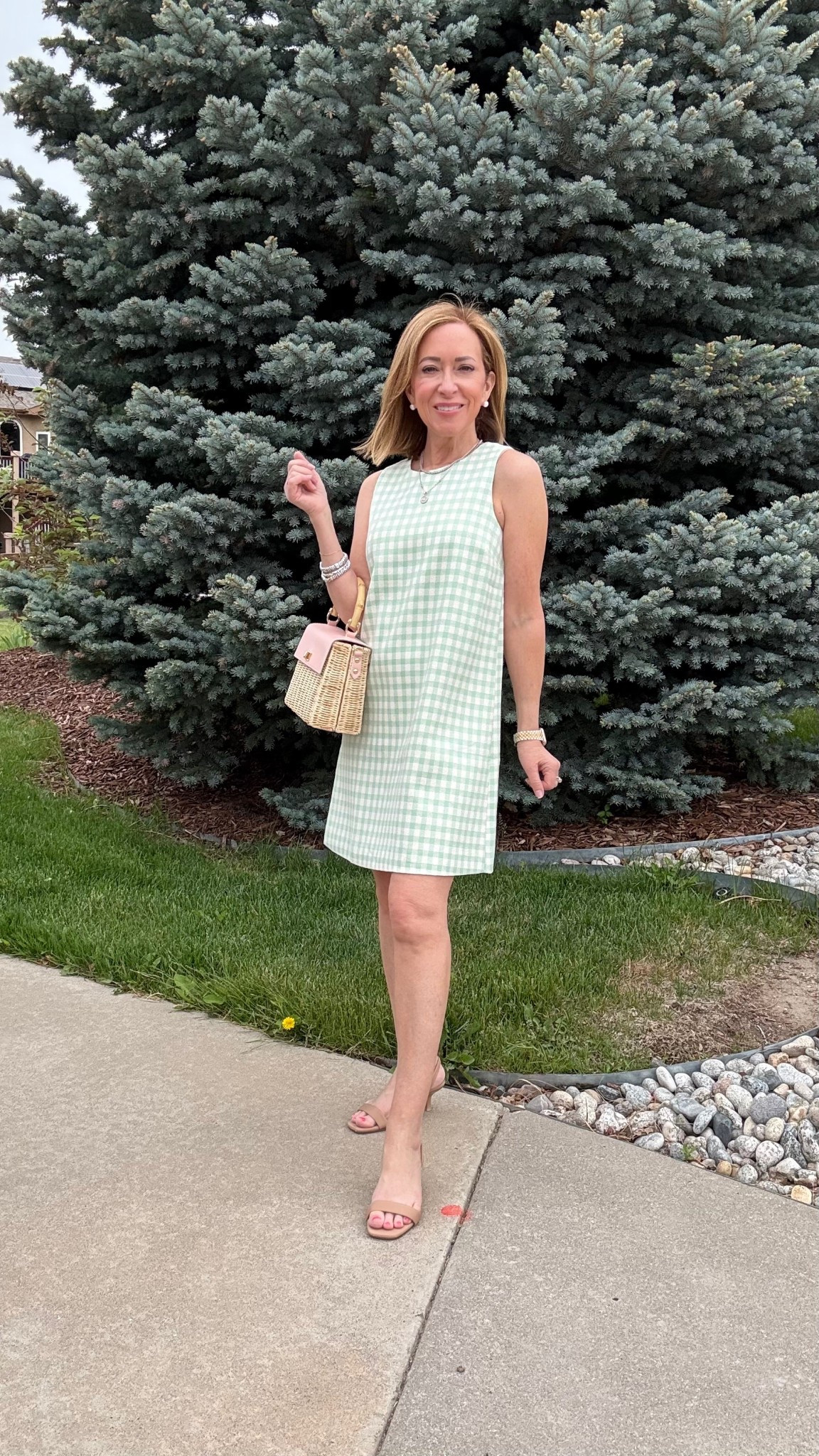 A gingham sheath dress is perfect for summer months. Very chic. 

I am 5’0 & dress has not been altered. 


#LTKOver40 #LTKPetite #LTKStyleTip
