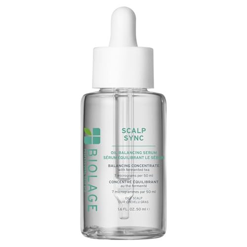 Biolage Scalp Sync Oil Balancing Serum - Absorbs Excess Oil, For Oily Scalp, Fermented Tea Blend, Vegan & Paraben-Free, 1.6 Fl Oz | Amazon (US)