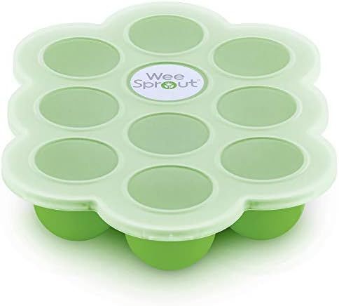 WeeSprout Silicone Baby Food Freezer Tray with Clip-on Lid by WeeSprout - Perfect Storage Contain... | Amazon (US)