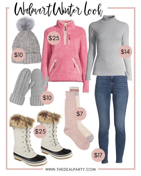 Pink Pullover | Sherpa Pullover | Walmart Fashion | Turtleneck | Winter Boots | Snow Boots 

#LTKunder100 #LTKshoecrush #LTKSeasonal