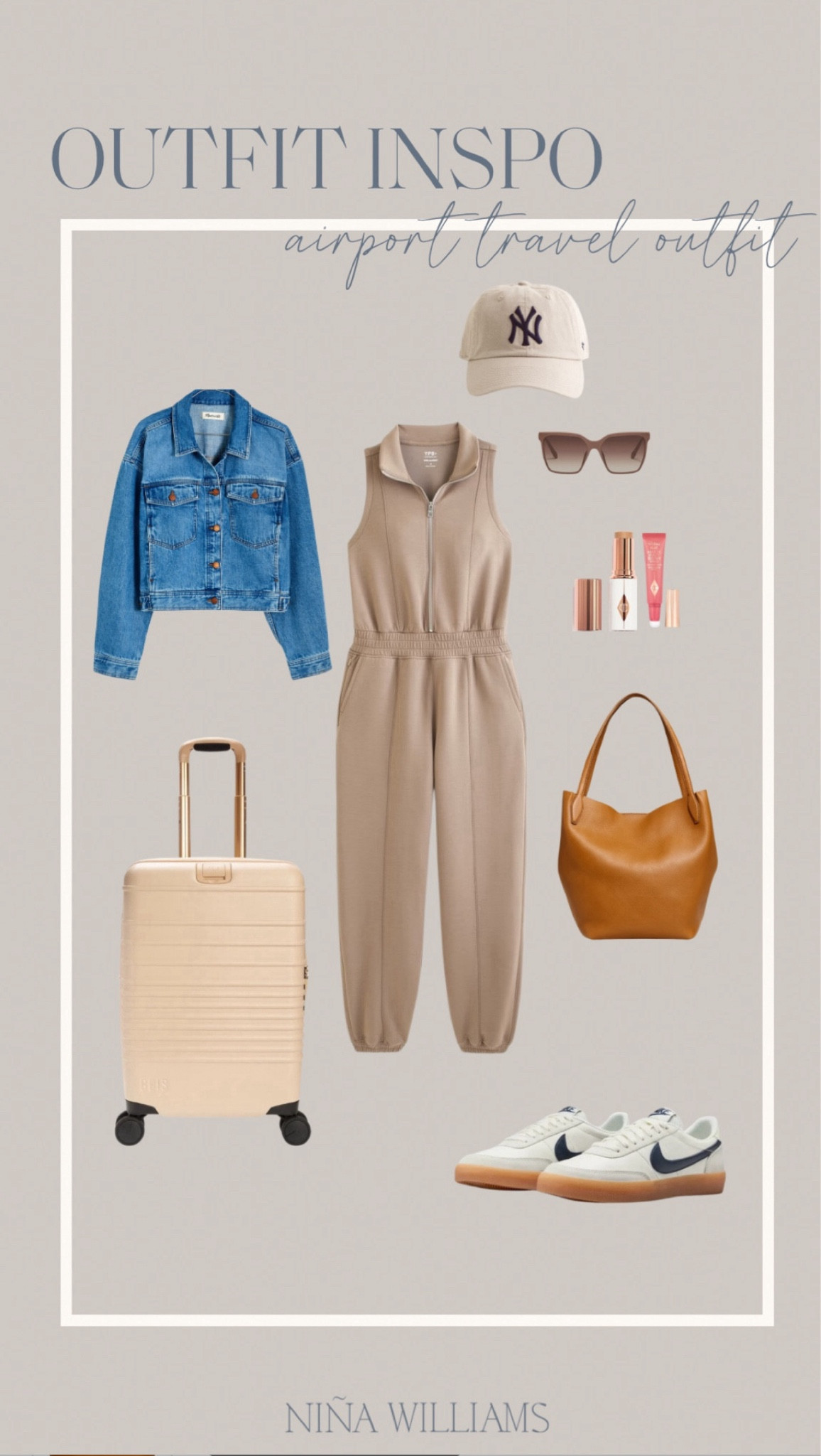 Airport travel outfit! Moms athliesure - fall outfit - neutral outfit 

#LTKOver40 #LTKActive #LTKTravel