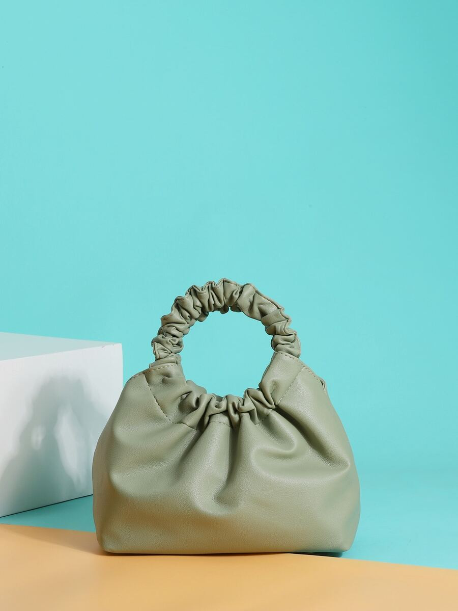 Minimalist Ruched Satchel Bag | SHEIN
