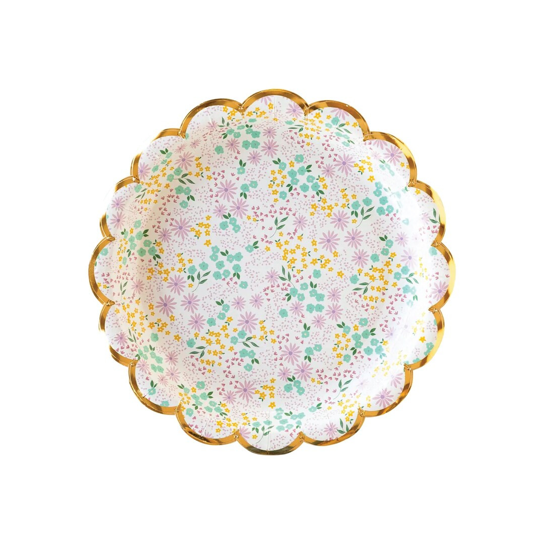 Pastel Ditsy Floral Dessert Plates 8ct  Easter Party Decor  - Etsy | Etsy (US)