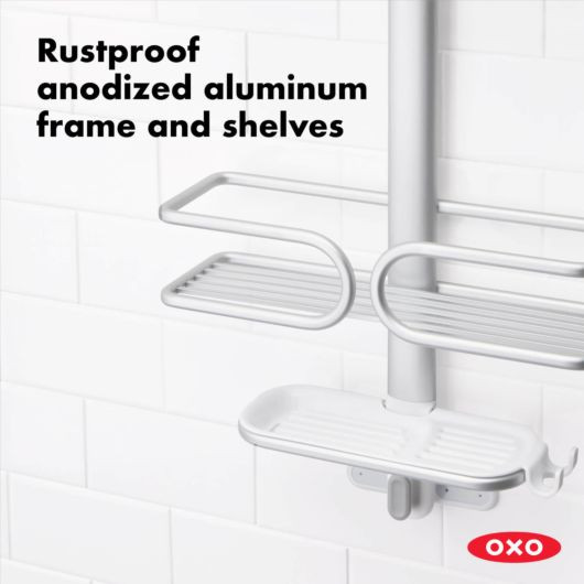 Aluminum 3 Tier Shower Caddy | OXO
