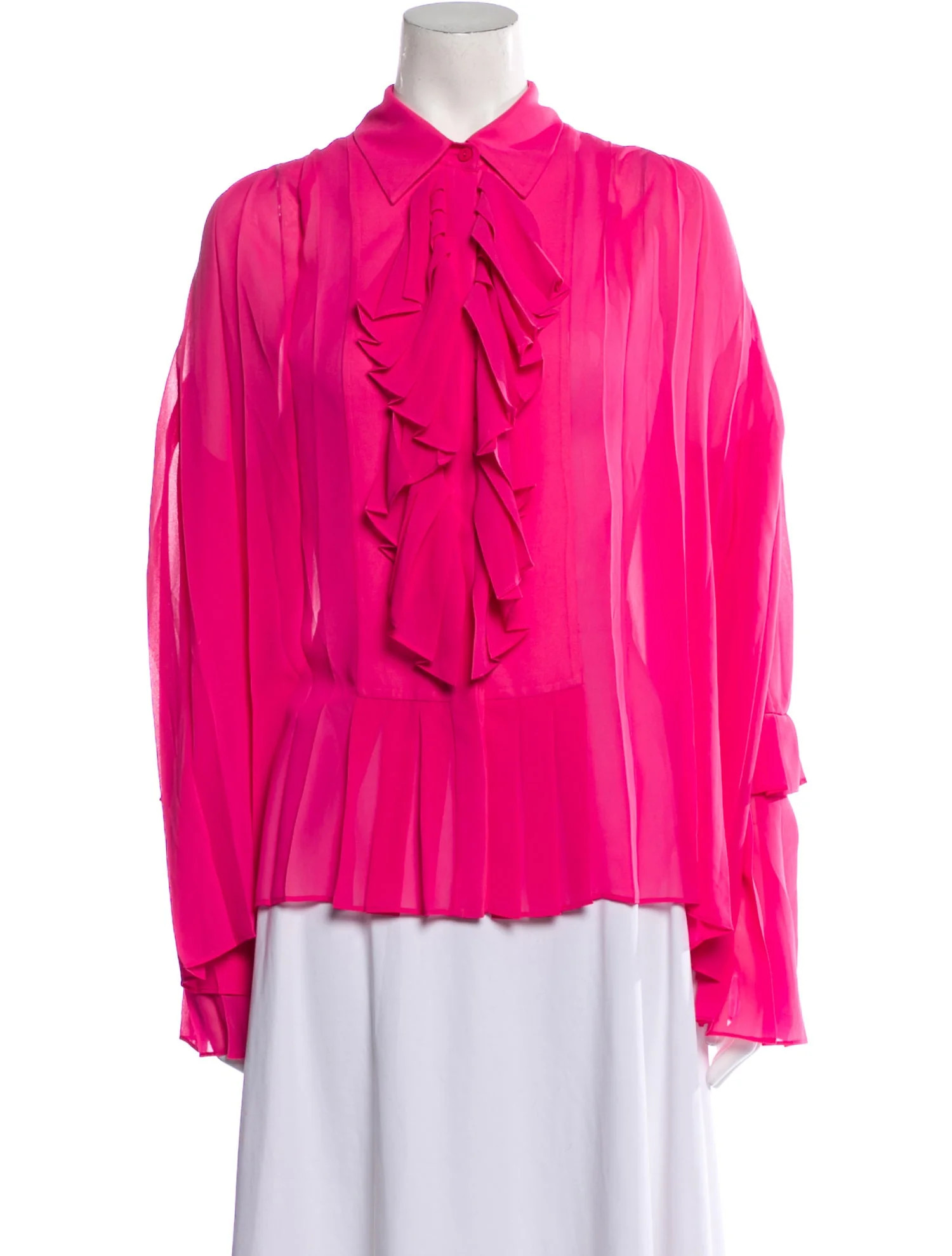 Halterneck Long Sleeve Blouse w/ Tags | The RealReal