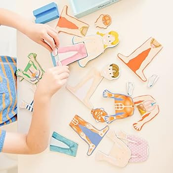 Melissa & Doug Magnetic Human Body Anatomy Play Set With 24 Magnetic Pieces and Storage Tray | Amazon (US)
