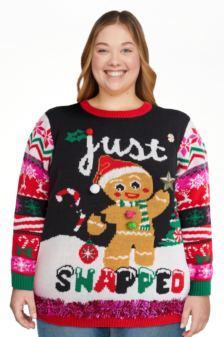 No Boundaries Christmas Sweater, Lightweight, Women's | Walmart (US)