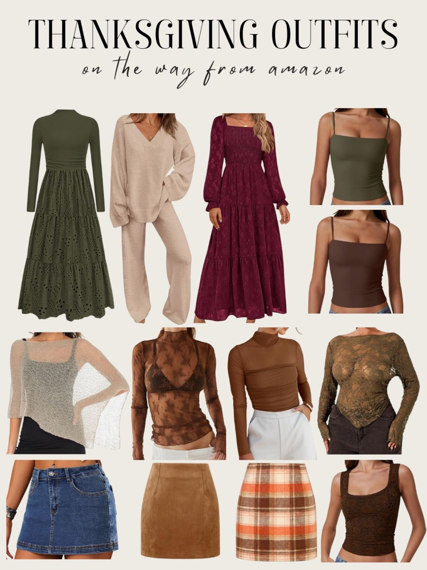 recent amazon order with so many pieces for thanksgiving outfits 🤎 ordered everything in an xl-xxl!

#LTKMidsize #LTKSeasonal #LTKStyleTip