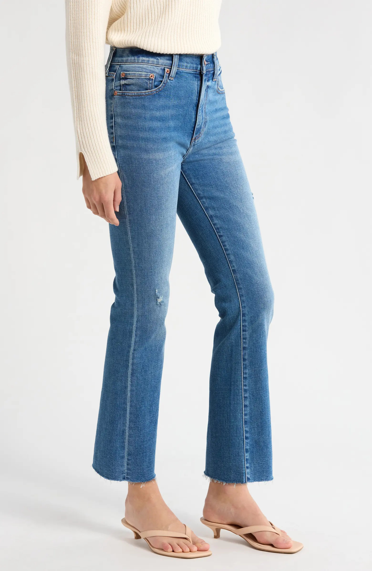 Lennon High Waist Ankle Bootcut Jeans | Nordstrom