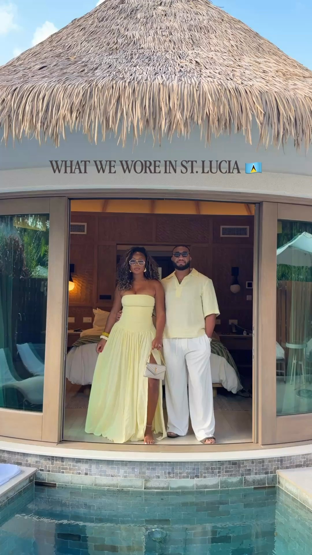 St. Lucia look book 🥰🏝️ 5’9 200 lbs wearing — medium in yellow dress. Large in black dress (wear the nood bra cups for boob support!). 8 on green dress (can’t link it’s from peppermayo). Large in white dress. Large in bathing suits. White pants old so I linked similar style!

#LTKHoliday #LTKTravel #LTKTall