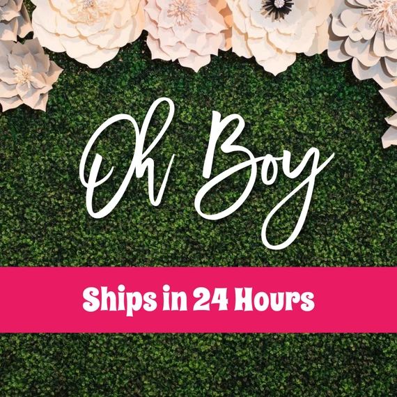 Oh Boy Wood Sign Wood Baby Shower Sign Oh Baby Shower Photo | Etsy | Etsy (US)