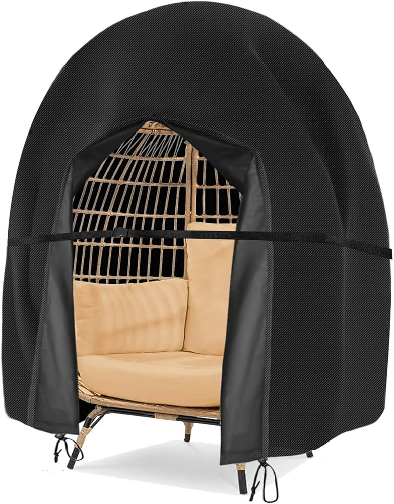 Egg Chair Cover Waterproof Double Egg Chair Covers for Outdoor Furniture 420D Patio Hanging Swing... | Amazon (US)
