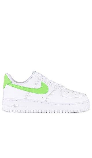 Air Force 1 '07 Sneaker in White & Action Green | Revolve Clothing (Global)