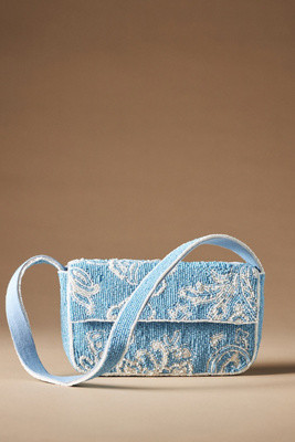 Beaded Floral Shoulder Bag | Anthropologie (UK)