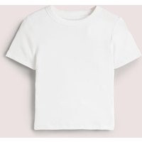 Cotton Ribbed T-Shirt White Women Boden | Boden (UK & IE)