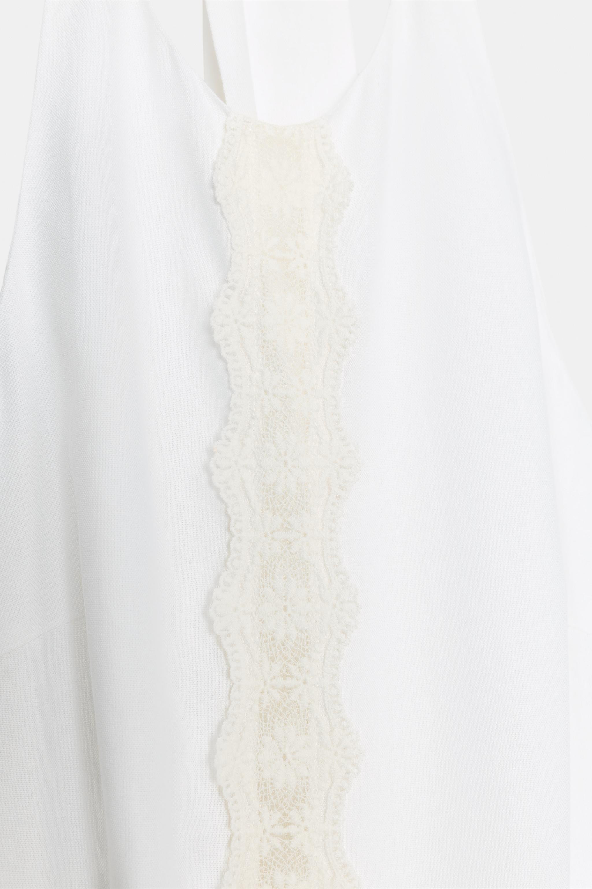 MIDIKLEID MIT LEINENANTEIL | Zara DE