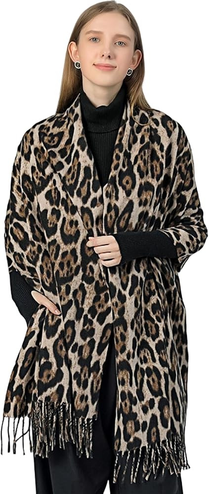 Wander Agio Womens Warm Scarf Pashmina Shawls and Wraps Large Winter Blanket Cashmere Scarves for... | Amazon (US)