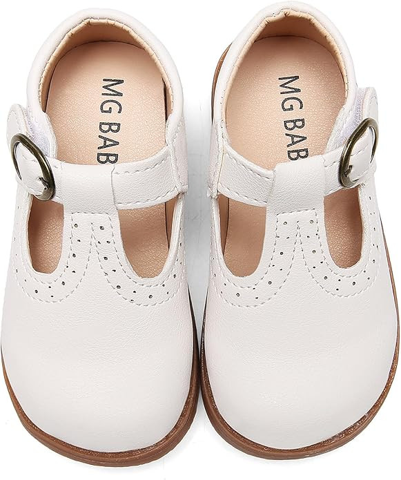 DADAWEN Girl's Classic Mary Jane School Uniform Shoes Flat Dress Shoes | Amazon (US)