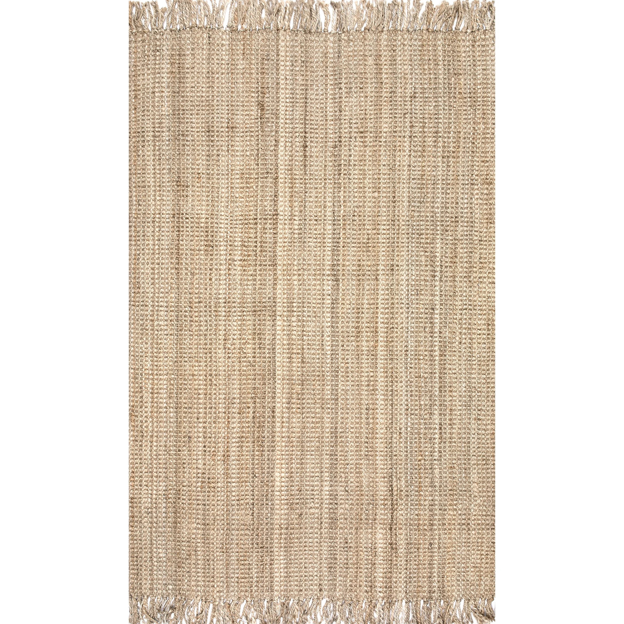 nuLOOM Daniela Chunky Jute Natural 5' x 7' 6" Farmhouse Area Rug | Walmart (US)