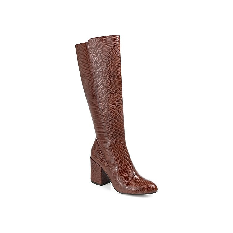 Journee Collection Tavia Wide Calf Boot | Women's | Brown | Size 12 | Boots | DSW